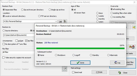 Personal Backup 6.3.4.1 instaling