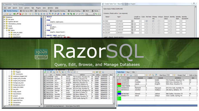 نرم افزار Richardson Software RazorSQL v10.2 مدیریت پایگاه داده