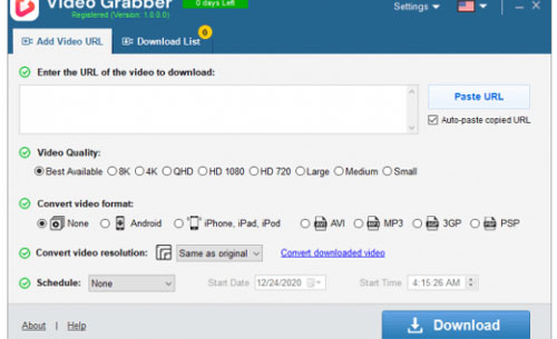 Auslogics Video Grabber Pro 1.0.0.4 for windows instal