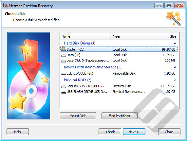 Hetman Partition Recovery 4.8 download the new version for windows