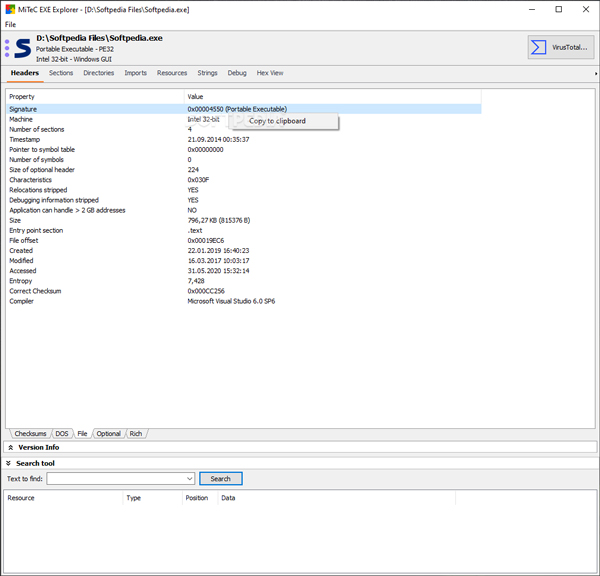 download the new for ios MiTeC EXE Explorer 3.6.4