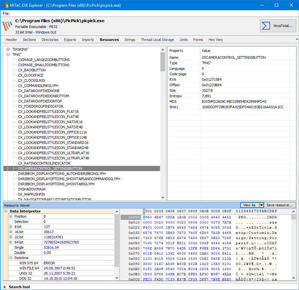 MiTeC EXE Explorer 3.6.5 download the new version for ios