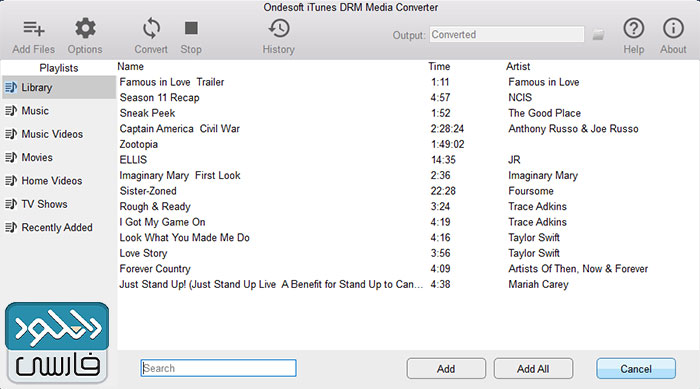 دانلود نرم افزار Ondesoft iTunes DRM Media Converter v1.5.3