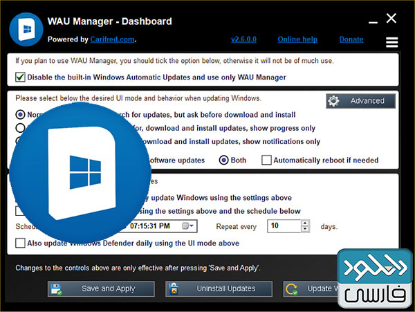 دانلود نرم افزار WAU Manager Windows Automatic Updates v2.8.0.0