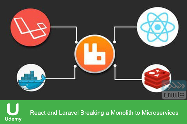 دانلود فیلم آموزشی Udemy – React and Laravel Breaking a Monolith to Microservices