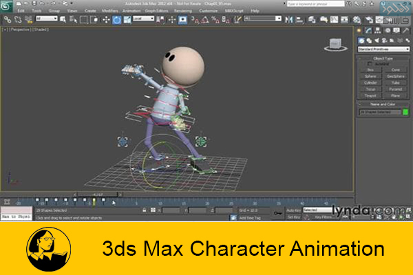 دانلود آموزش تری دی مکس Lynda – 3ds Max Character Animation