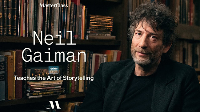 دانلود فیلم آموزشی Masterclass – Neil Gaiman Teaches The Art of Storytelling