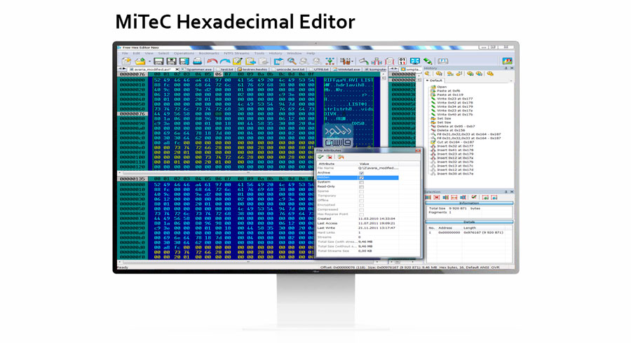 دانلود نرم افزار MiTeC Hexadecimal Editor v7.1.0.0