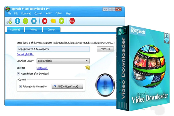 دانلود نرم افزار Bigasoft Video Downloader Pro v3.26.1.8769 دانلود ویدیو از یوتیوب