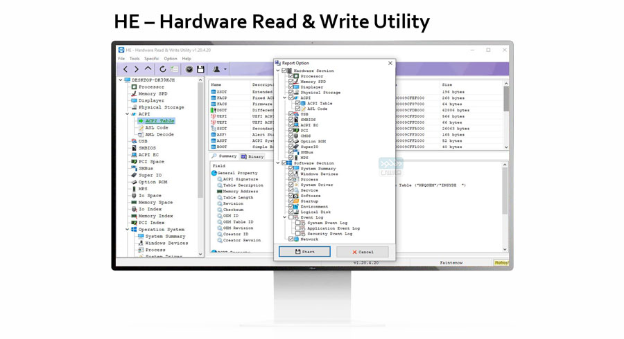 HE Hardware Read Write Utility for apple download