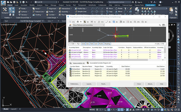 Civil 3d project explorer что это