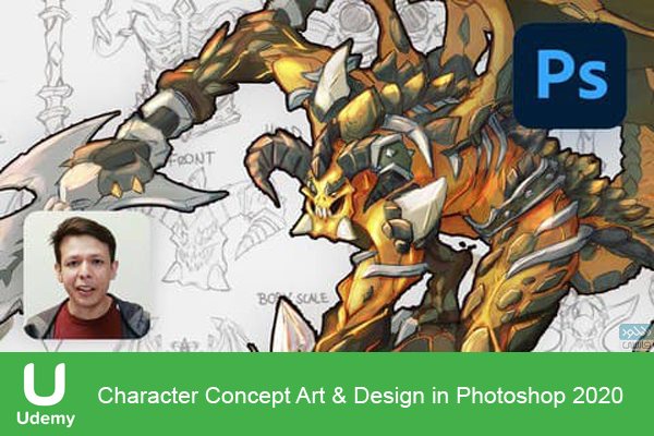 دانلود فیلم آموزشی Udemy – Character Concept Art & Design in Photoshop 2020