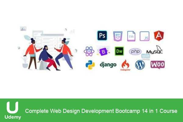 دانلود فیلم آموزشی Udemy – Complete Web Design Development Bootcamp 14 in 1 Course