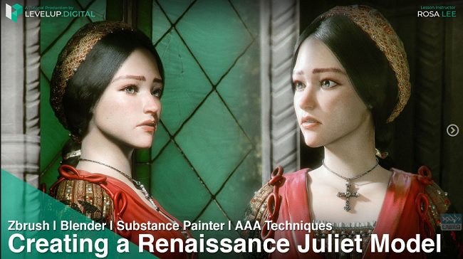 دانلود فیلم آموزشی Gumroad – Creating a Renaissance Juliet Model