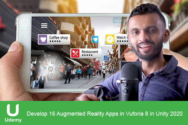 دانلود فیلم آموزشی Udemy – Develop 16 Augmented Reality Apps in Vuforia 8 in Unity 2020
