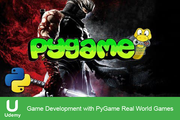 دانلود فیلم آموزشی Udemy – Game Development with PyGame Real World Games