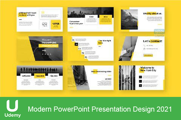 دانلود فیلم آموزشی Udemy – Modern PowerPoint Presentation Design 2021