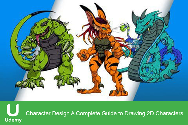 دانلود فیلم آموزشی Udemy – Character Design A Complete Guide to Drawing 2D Characters
