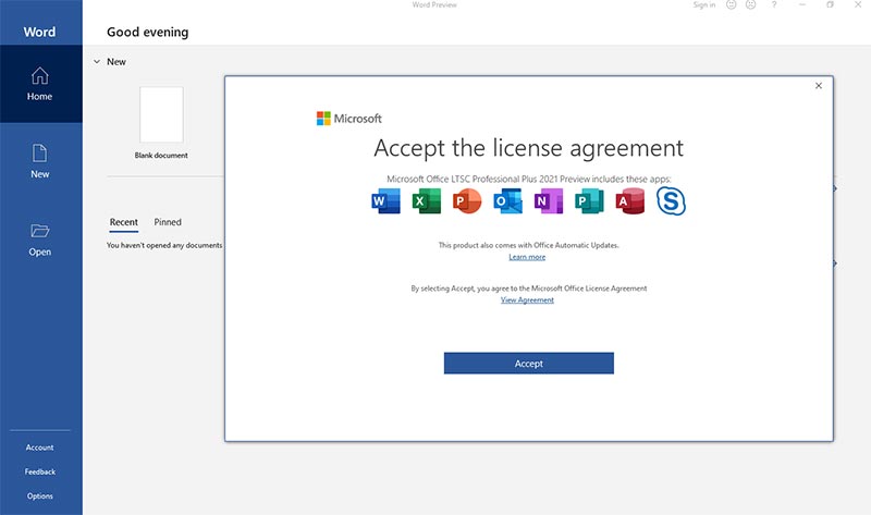 Microsoft Office 2021 ProPlus Online Installer 3.1.4 free instal