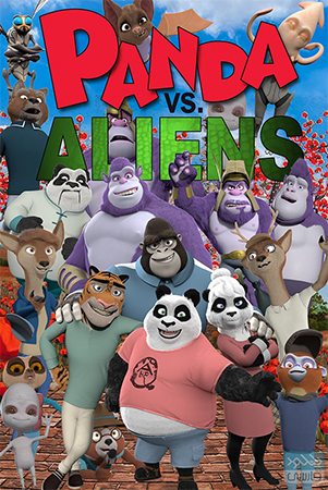 دانلود انیمیشن پاندا علیه بیگانگان Panda vs. Aliens 2021