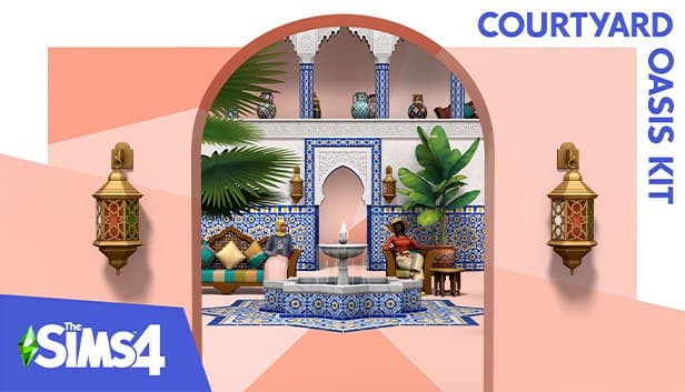 دانلود بازی The Sims 4 Courtyard Oasis Kit برای کامپیوتر