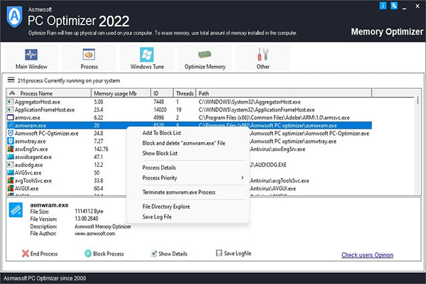 دانلود نرم افزار Asmwsoft PC Optimizer 2022 v13.2.3262 بهینه ساز ویندوز