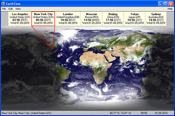 دانلود نرم افزار EarthTime v6.25.2 نمایش ساعت شهرهای جهان