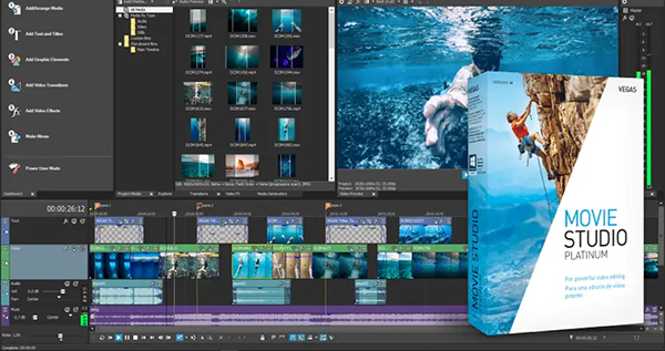 دانلود نرم افزار MAGIX VEGAS Movie Studio Platinum 2025 v24.0.1.199 ویرایش فیلم