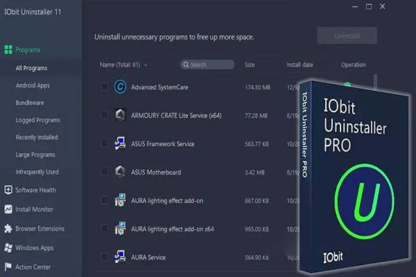 دانلود نرم افزار IObit Uninstaller Pro v13.6.0.2 حذف کامل برنامه ها