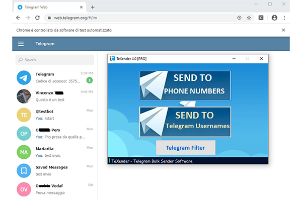 دانلود نرم افزار TexSender Pro 8.8.9.3 ارسال پیام تلگرام