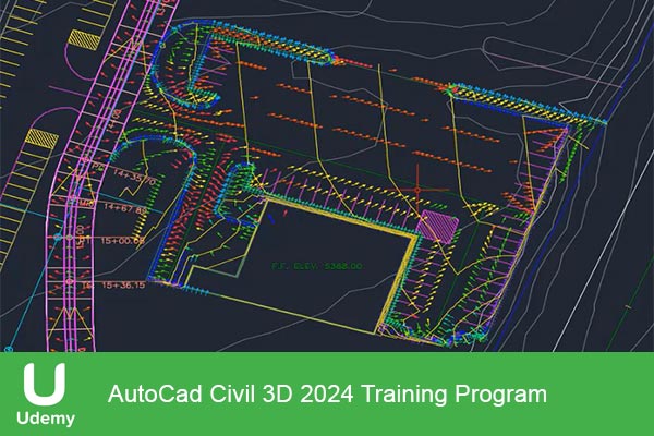 دانلود دوره آموزشی AutoCad Civil 3D 2024 Training Program اتوکد سه بعدی