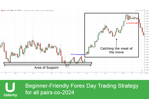 دانلود دوره آموزشی Beginner-Friendly Forex Day Trading Strategy for all pairs ترید در فارکس