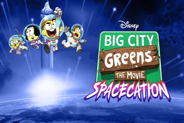 دانلود انیمیشن Big City Greens the Movie Spacecation 2024 شهر بزرگ گرین ها: تعطیلات فضایی با دوبله فارسی