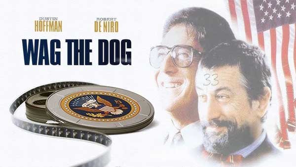 دانلود فیلم Wag the Dog 1997 سگ را بجنبان با دوبله و زیرنویس فارسی