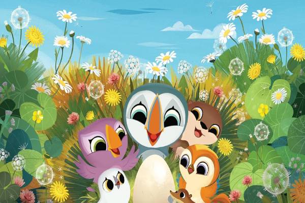 دانلود انیمیشن Puffin Rock and the New Friends 2023 صخره پافین ها و دوستان جدید با زیرنویس و دوبله فارسی