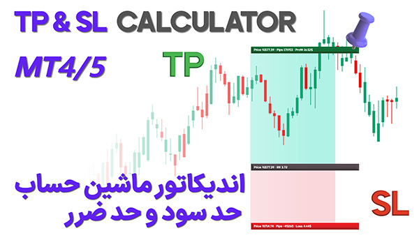 معرفی و دانلود اندیکاتور ماشین حساب حد سود و حد ضرر – ابزاری برای مدیریت سرمایه در متاتریدر 4 و 5